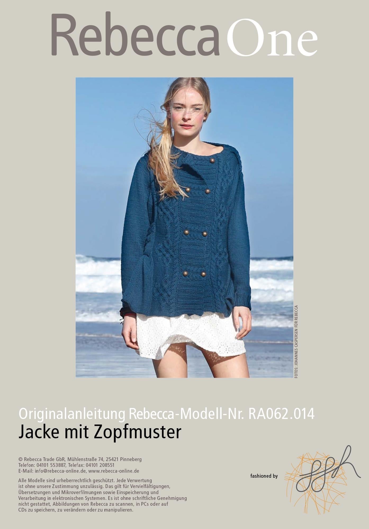 Jacke mit Zopfmuster - Rebecca - Online.de