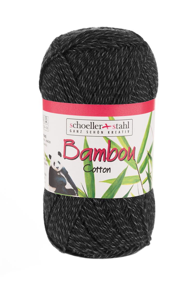 BAMBOU COTTON 100G | Farbe 02 - SCHWARZ