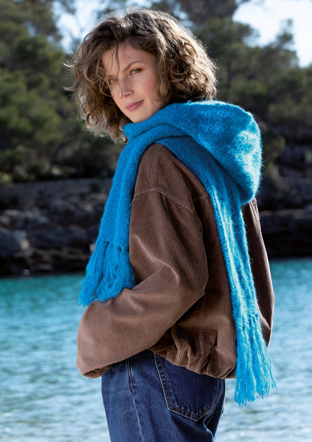 Kapuzenschal Azzurro - rebecca - online.de