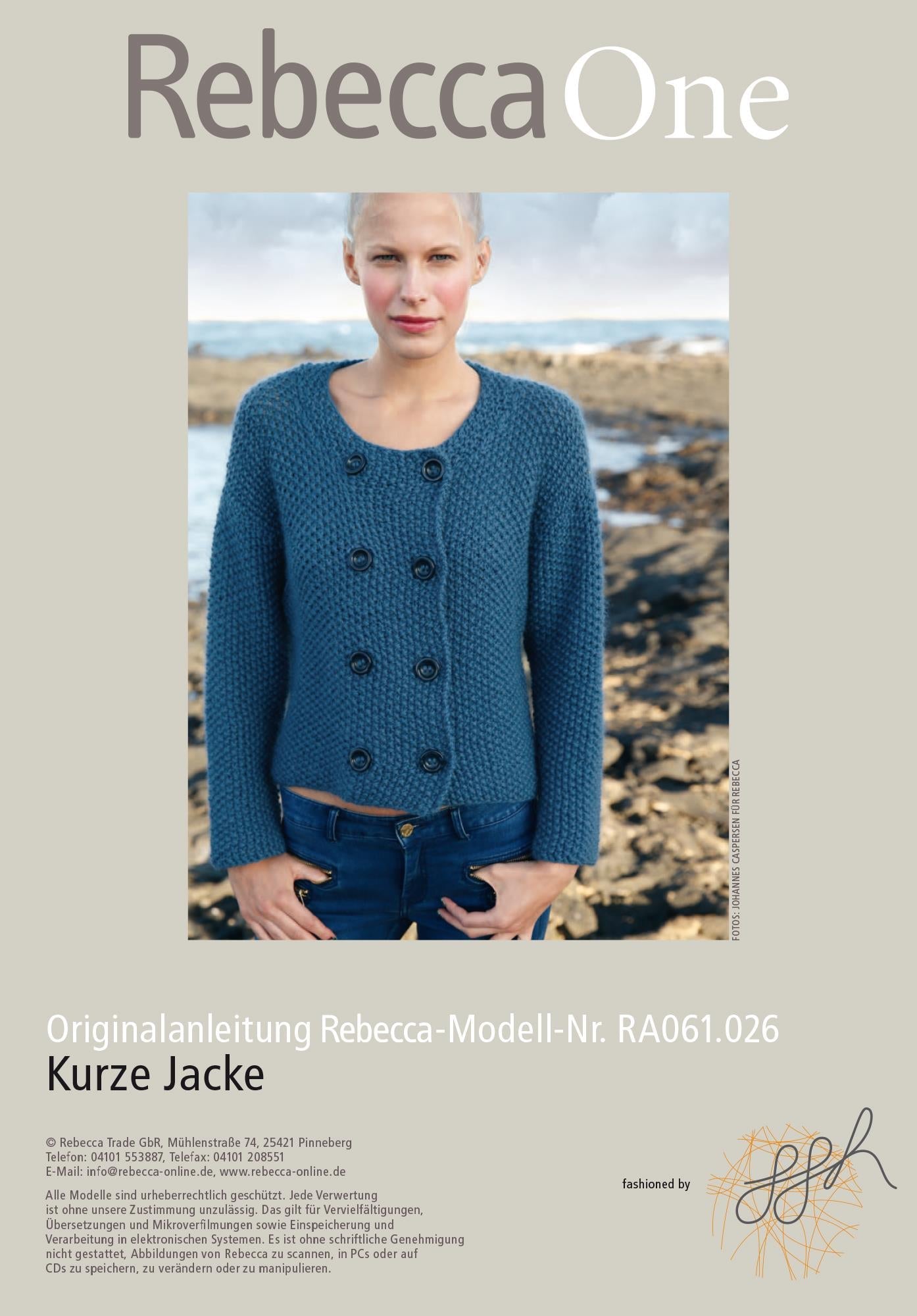 Kurze blaue Jacke - Rebecca - Online.de