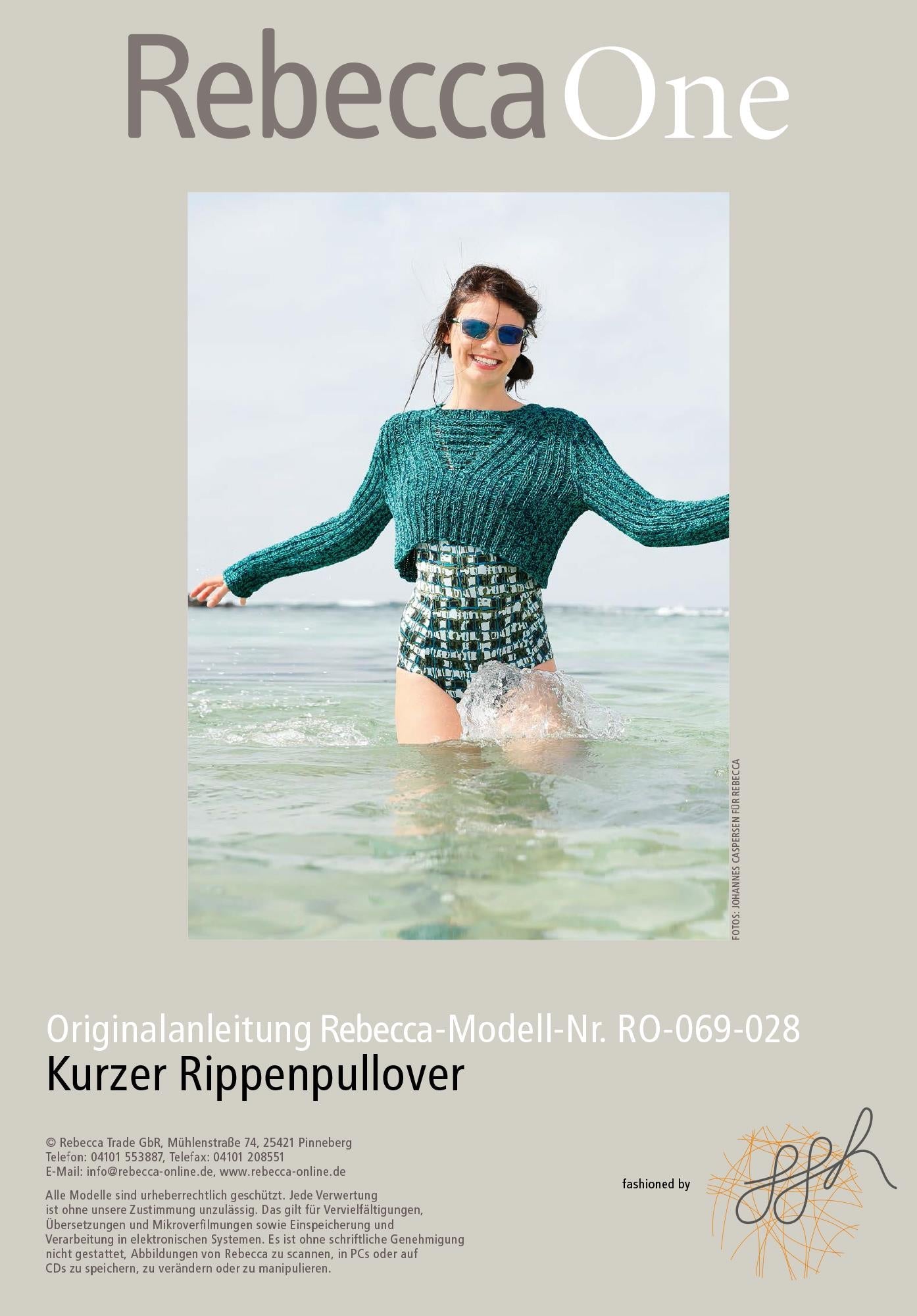 Kurzer Rippenpullover - Rebecca - Online.de