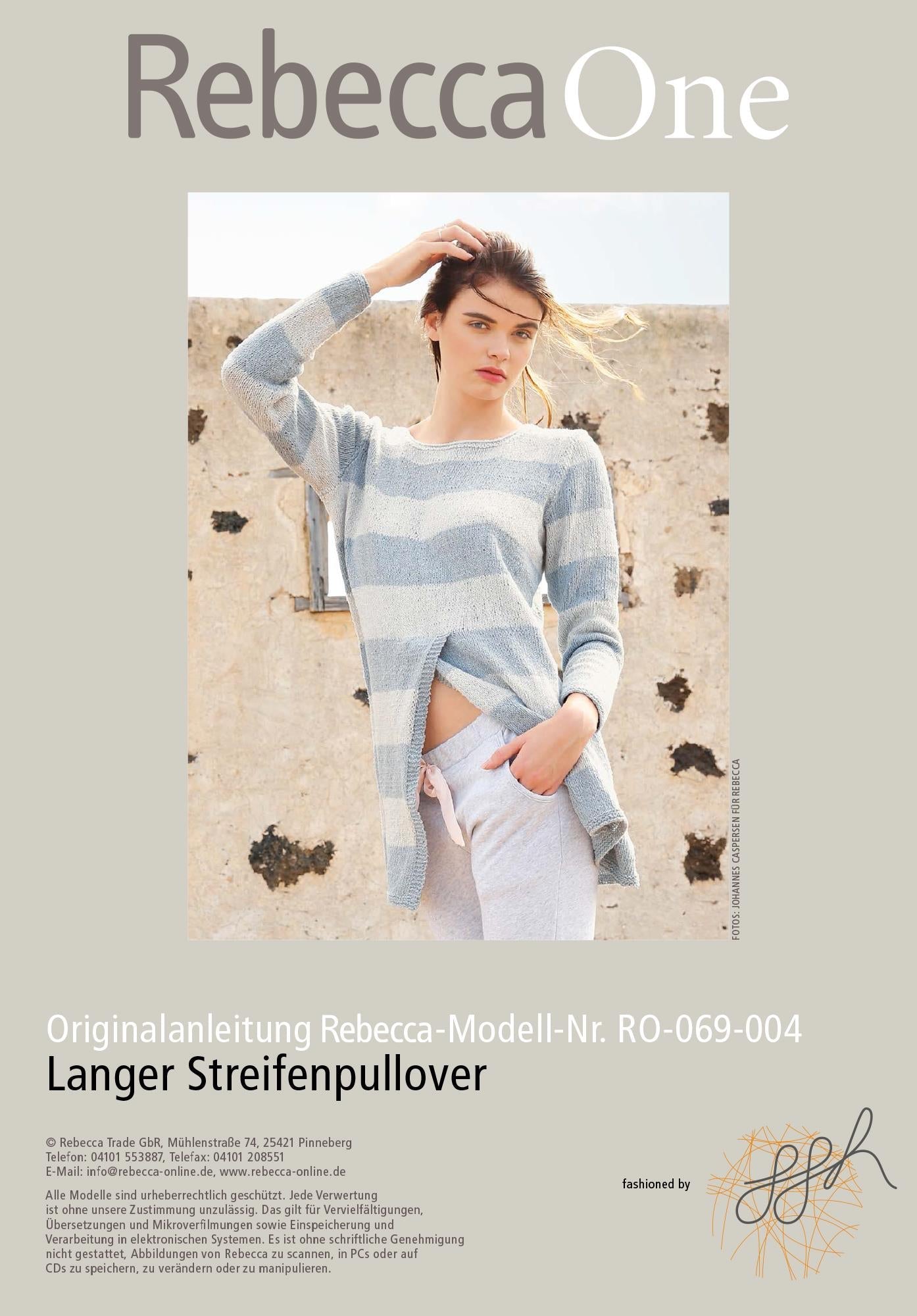 Langer Streifenpullover - Rebecca - Online.de