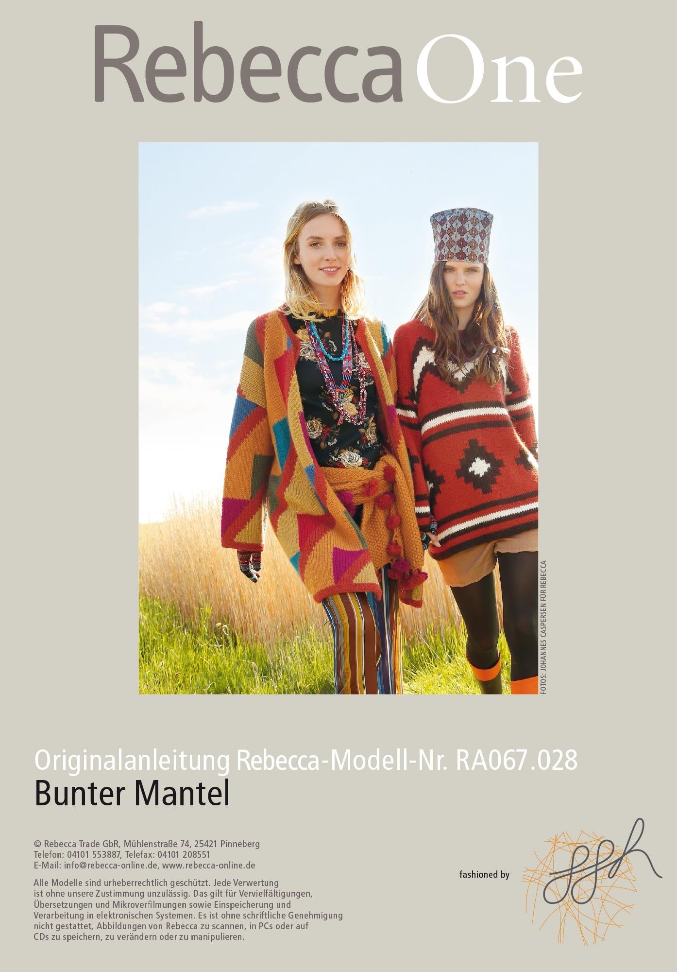 Mantel mit Dreieck - Muster - Rebecca - Online.de