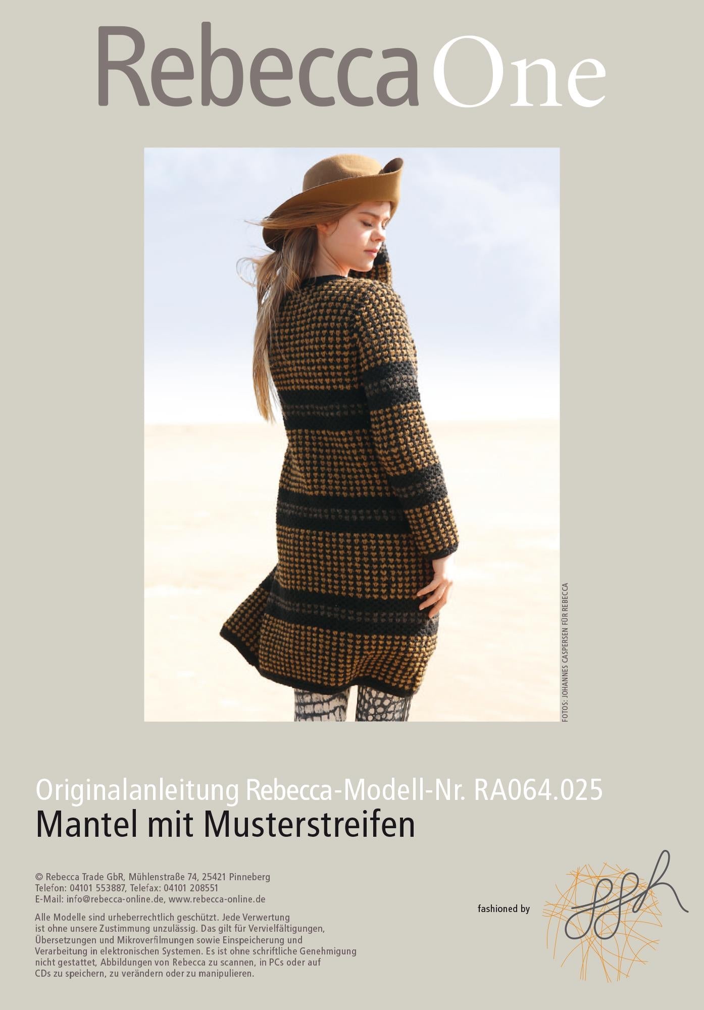 Mantel mit Musterstreifen - Rebecca - Online.de