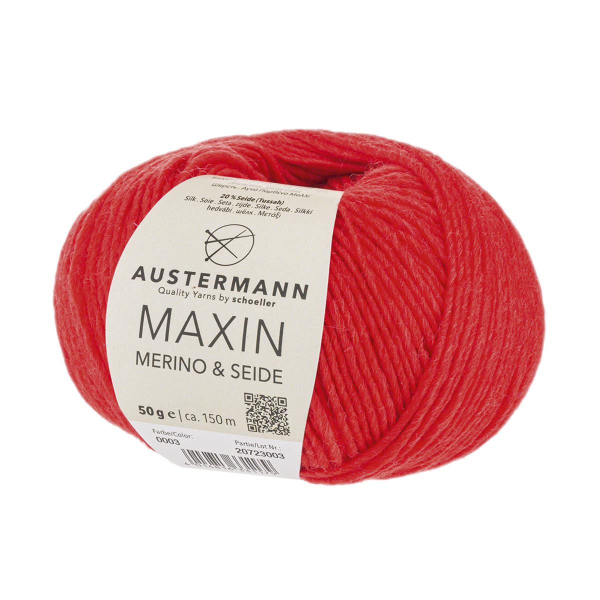 Maxin Merino&Seide | 150M - 50G | 03 - Rot - Rebecca - Online.de