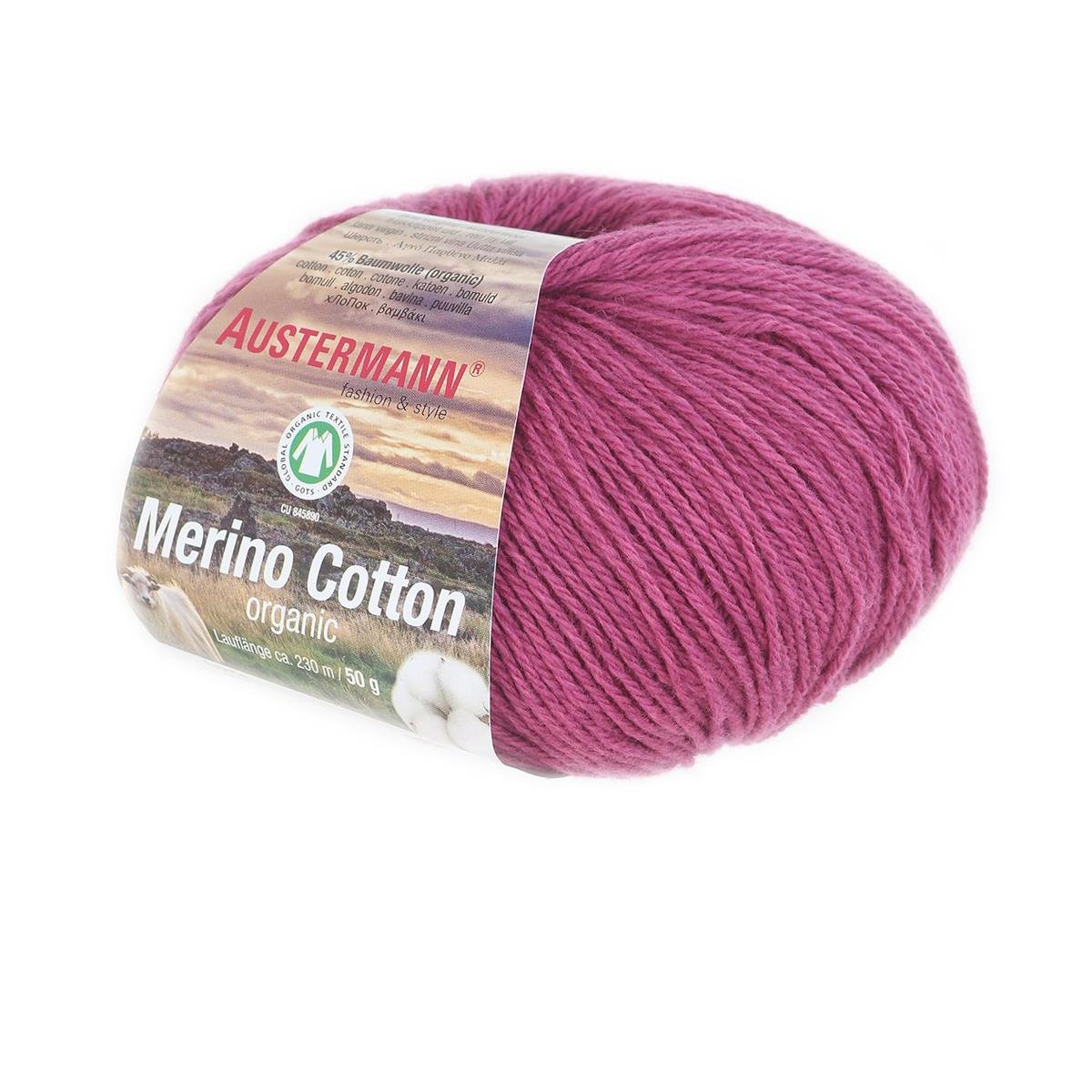 Merino Cotton | 230 M - 50 G | 07 - Fuchsie - Rebecca - Online.de