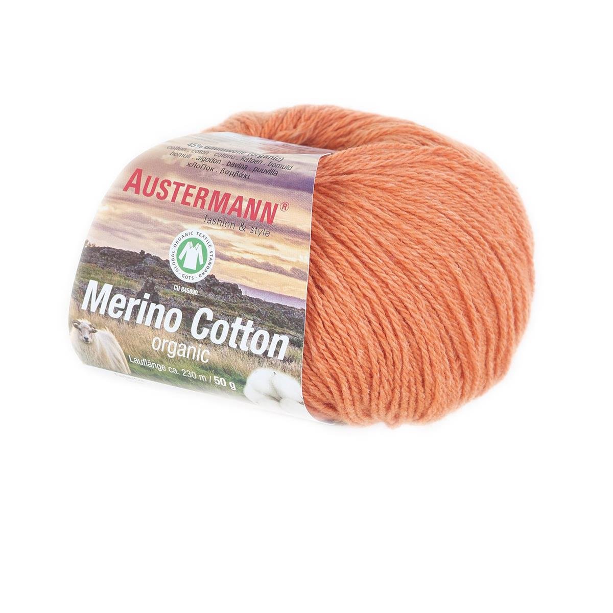 Merino Cotton | 230 M - 50 G | 08 - Orange - Rebecca - Online.de
