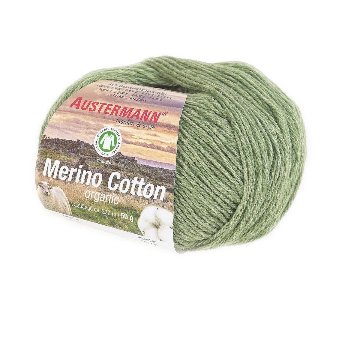 Merino Cotton | 230 M - 50 G | 12 - Gruen - Rebecca - Online.de