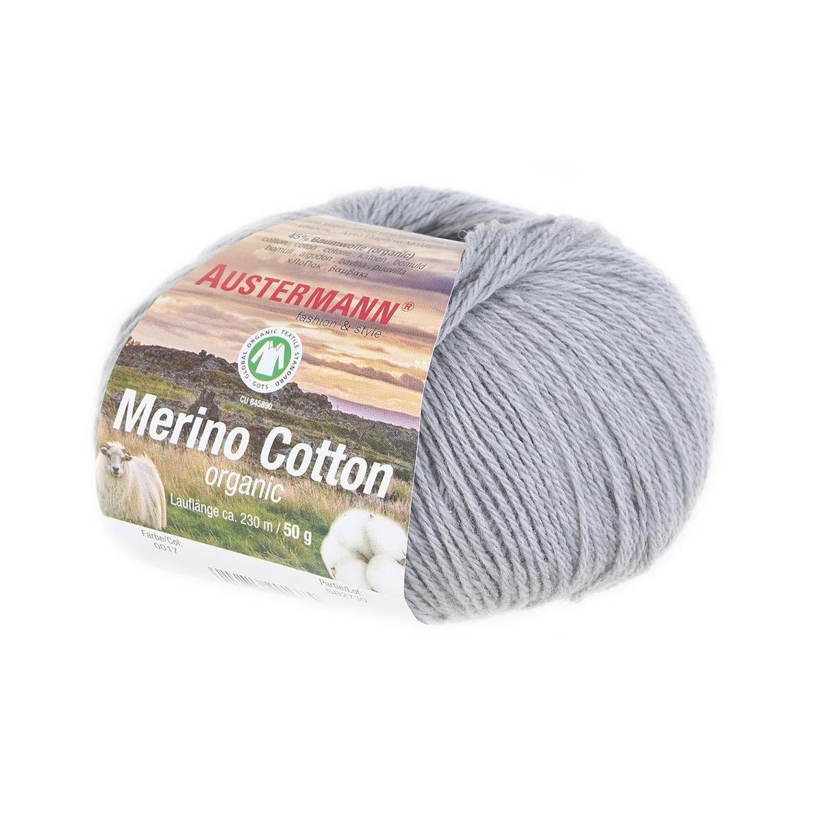 Merino Cotton | 230 M - 50 G | 17 - Hellgrau - Rebecca - Online.de