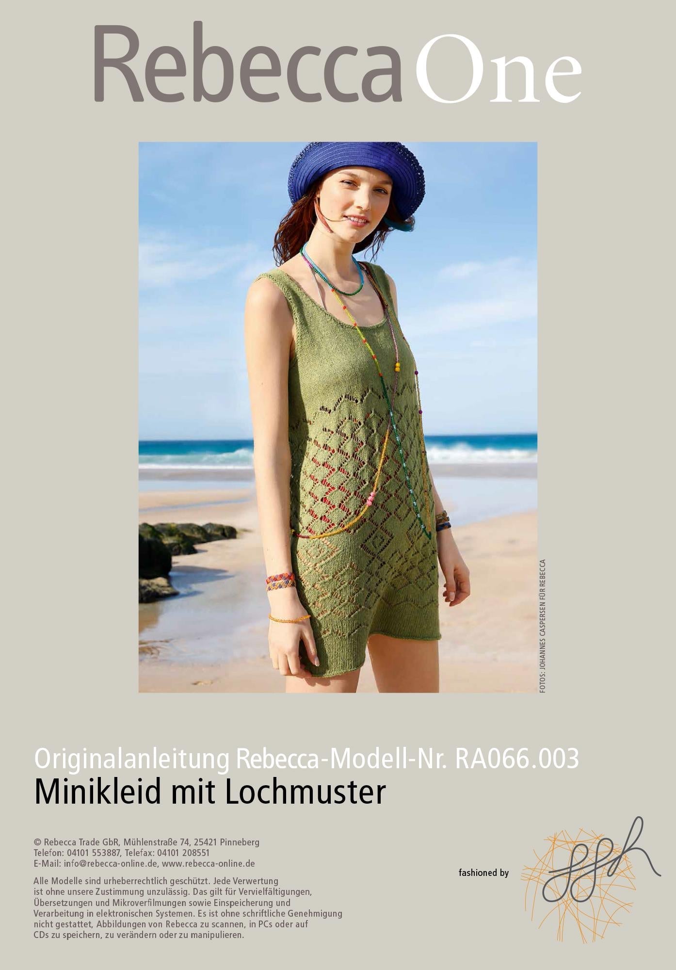 Minikleid mit Lochmuster - Rebecca - Online.de