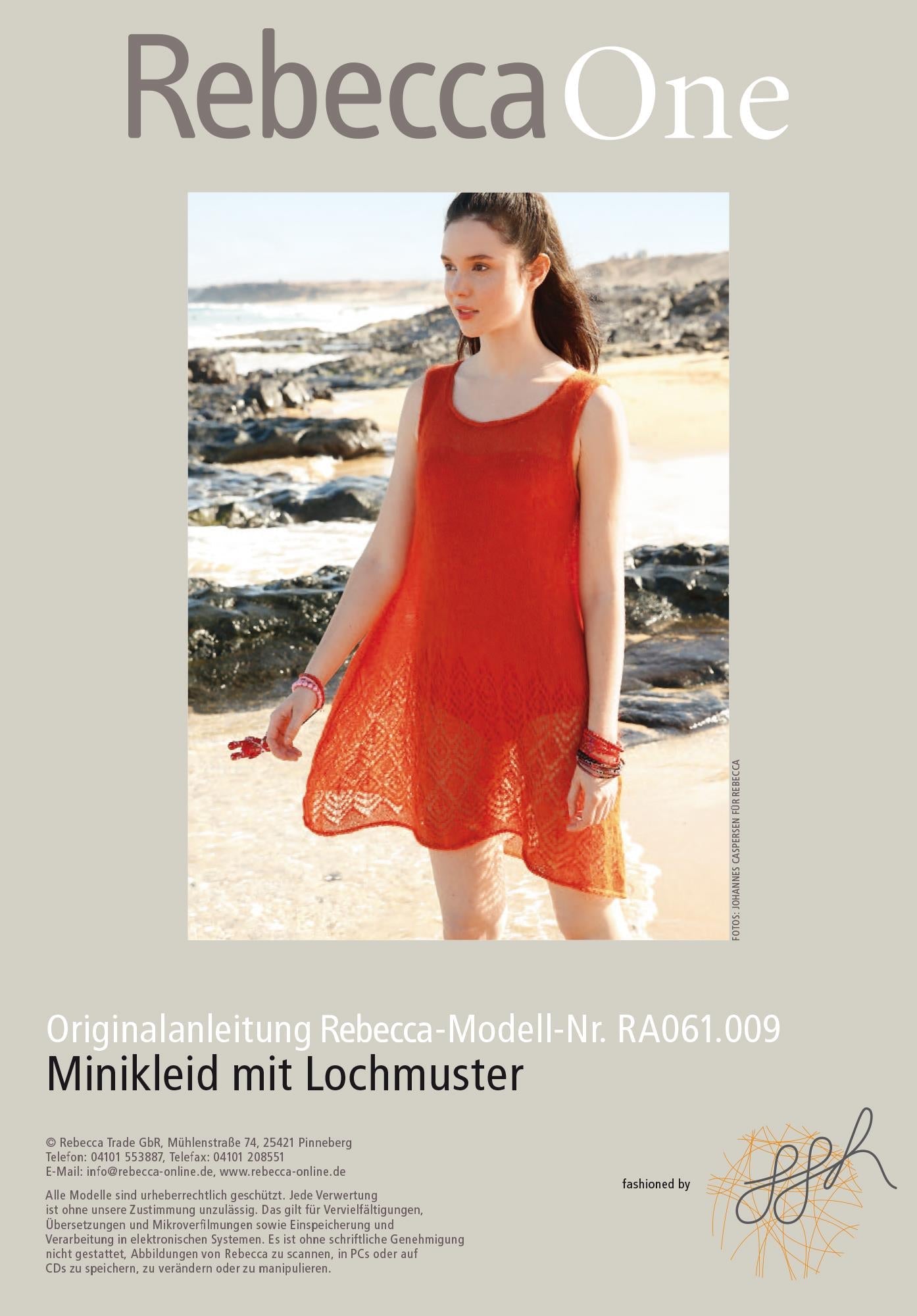 Minikleid mit Lochmuster - Rebecca - Online.de