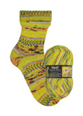 Opal Hundertwasser I | 4 - fach Sockenwolle 100g | Farbe 1431 - Rebecca - Online.de