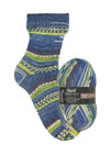 Opal Hundertwasser I | 4 - fach Sockenwolle 100g | Farbe 1437 - Rebecca - Online.de