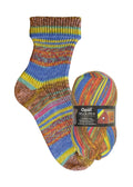 Opal Hundertwasser II | 4 - fach Sockenwolle 100g | Farbe 2100 | rebecca - online.de