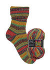 Opal Hundertwasser III | 4 - fach Sockenwolle 100g | Farbe 3206 - Rebecca - Online.de