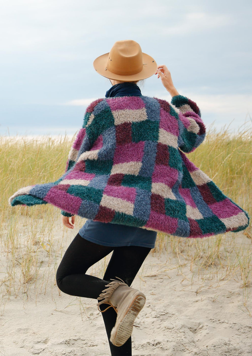 Plüschjacke mit Patchworkmuster - Rebecca - Online.de