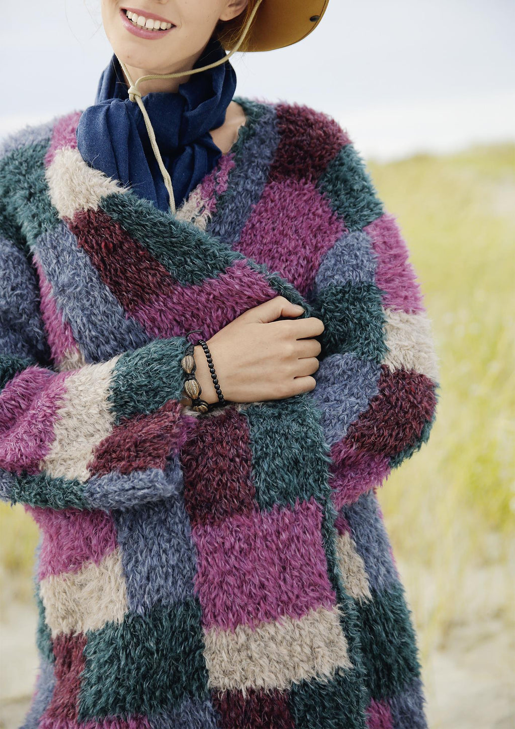 Plüschjacke mit Patchworkmuster - Rebecca - Online.de