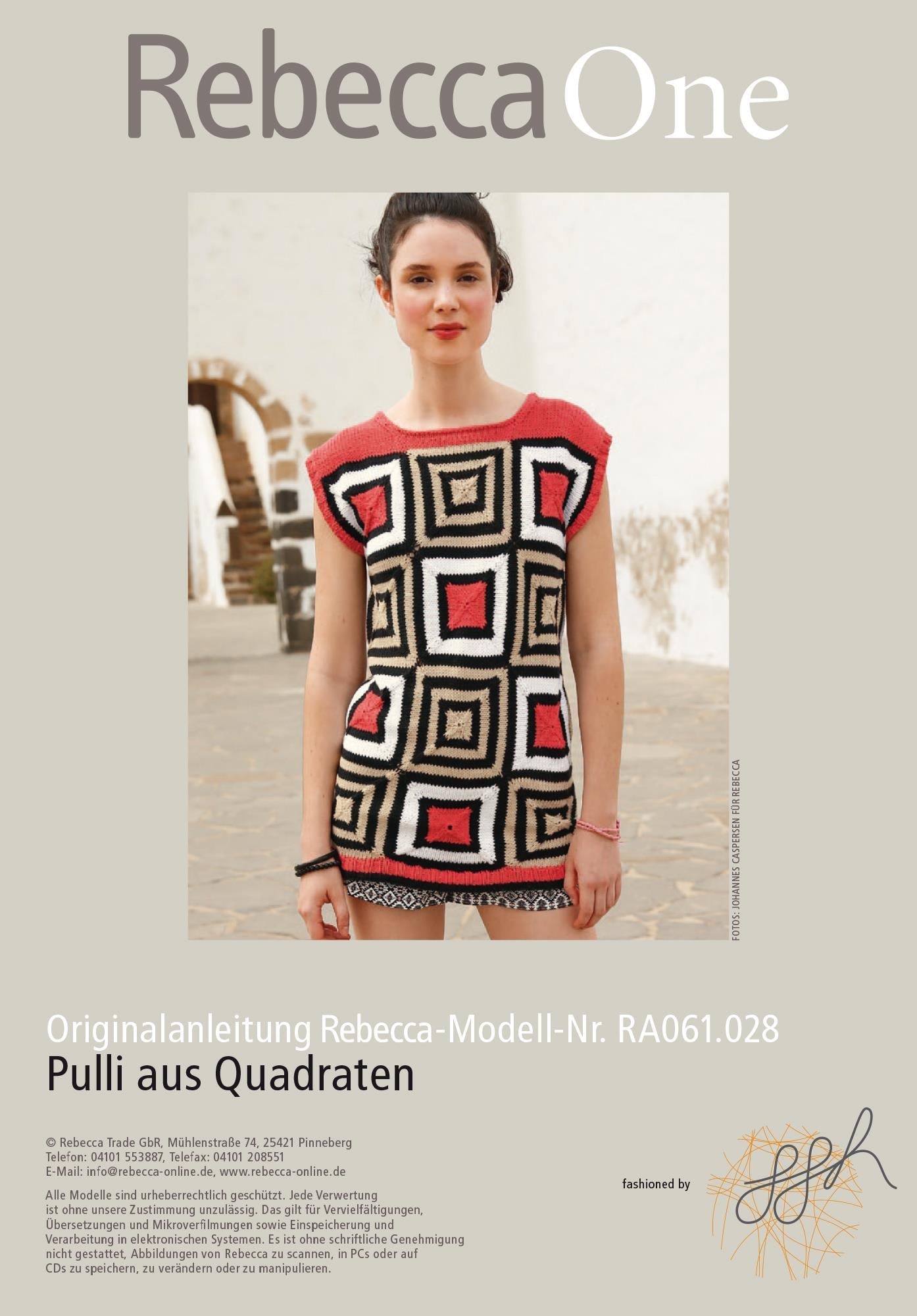 Pulli aus Quadraten - Rebecca - Online.de