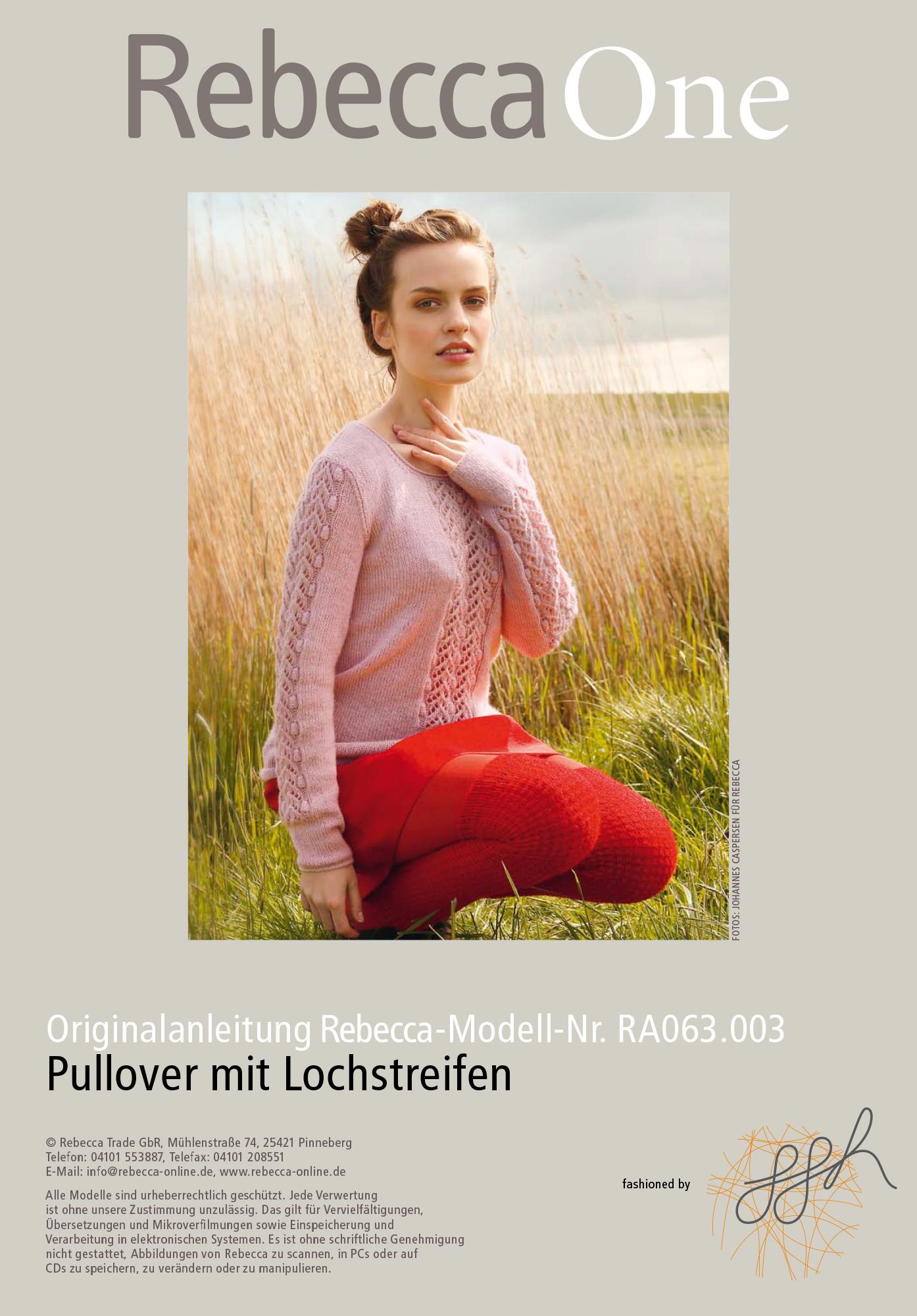 Pullover mit Lochstreifen - Rebecca - Online.de
