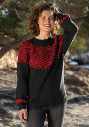 Sweater Red Graphite