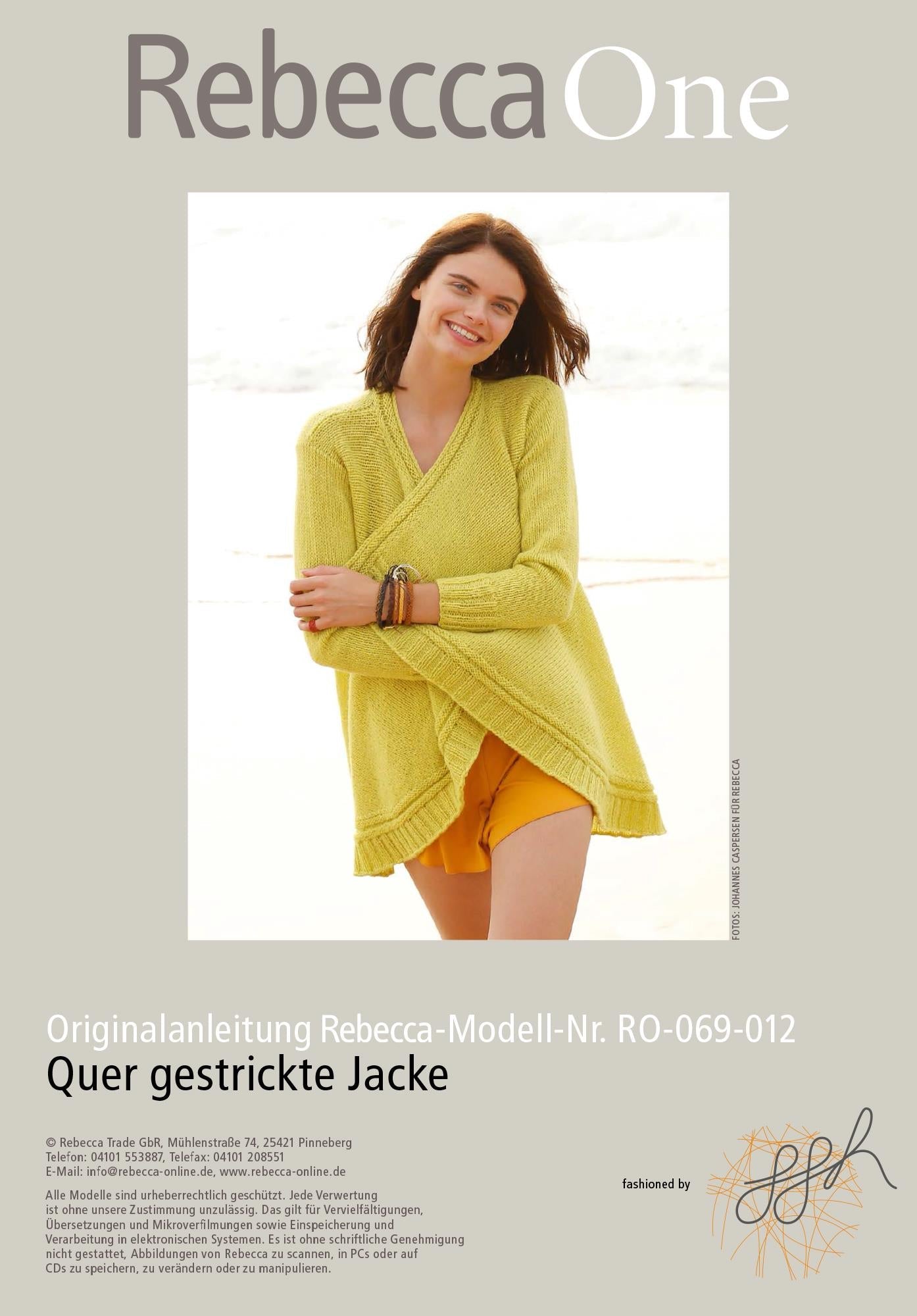 Quer gestrickte Jacke - Rebecca - Online.de
