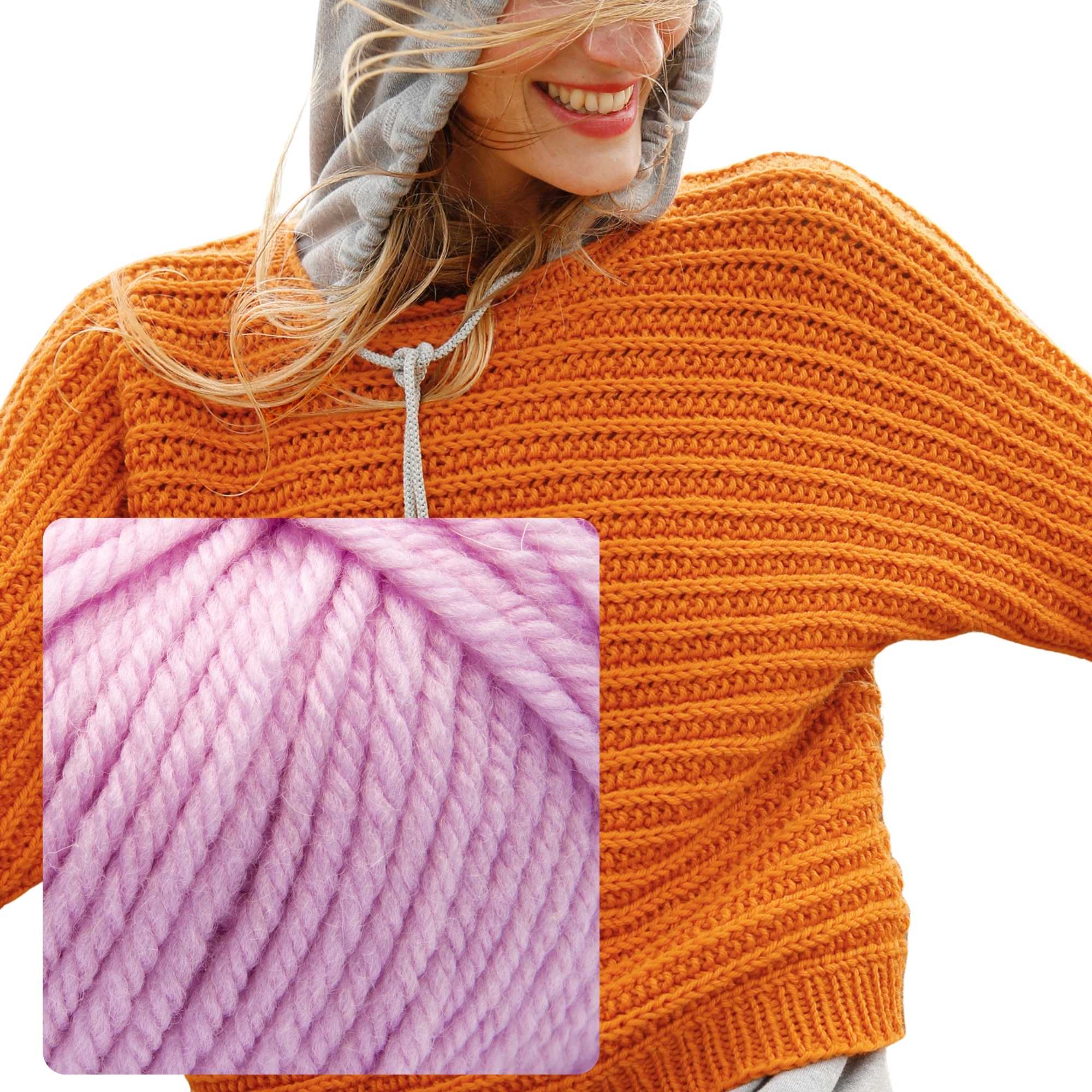 Quer gestrickter Pullover - rebecca - online.de