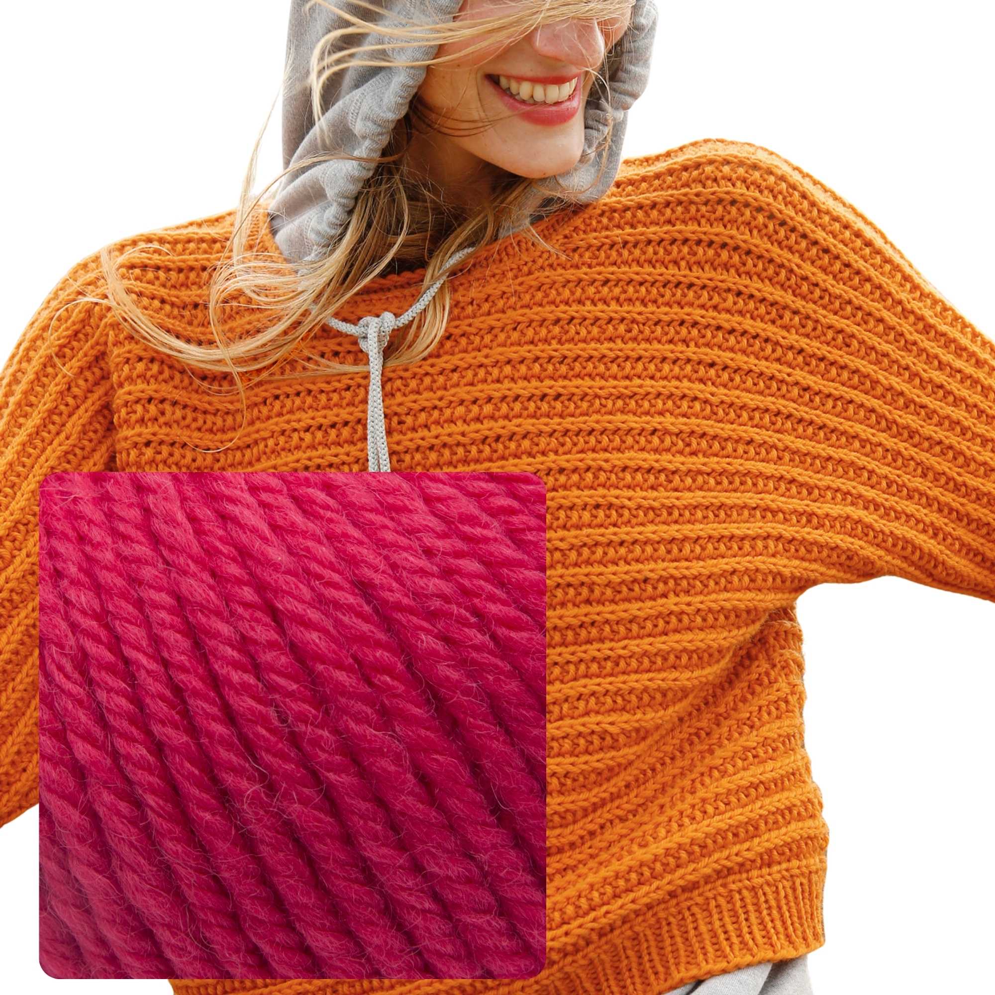 Quer gestrickter Pullover - rebecca - online.de