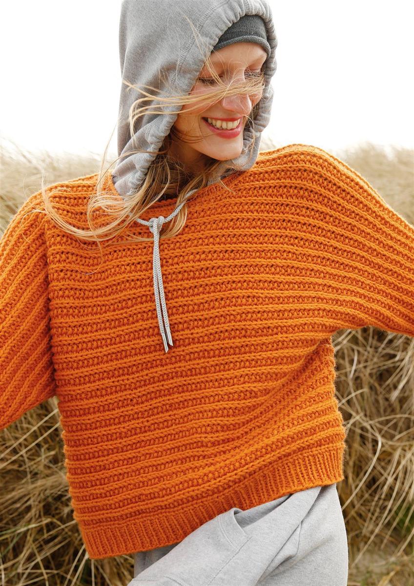 Quer gestrickter Pullover - rebecca - online.de