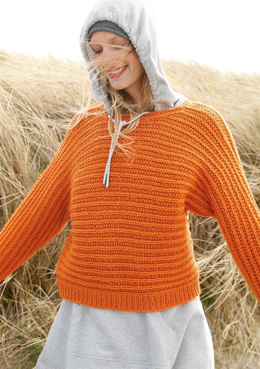 Quer gestrickter Pullover - rebecca - online.de
