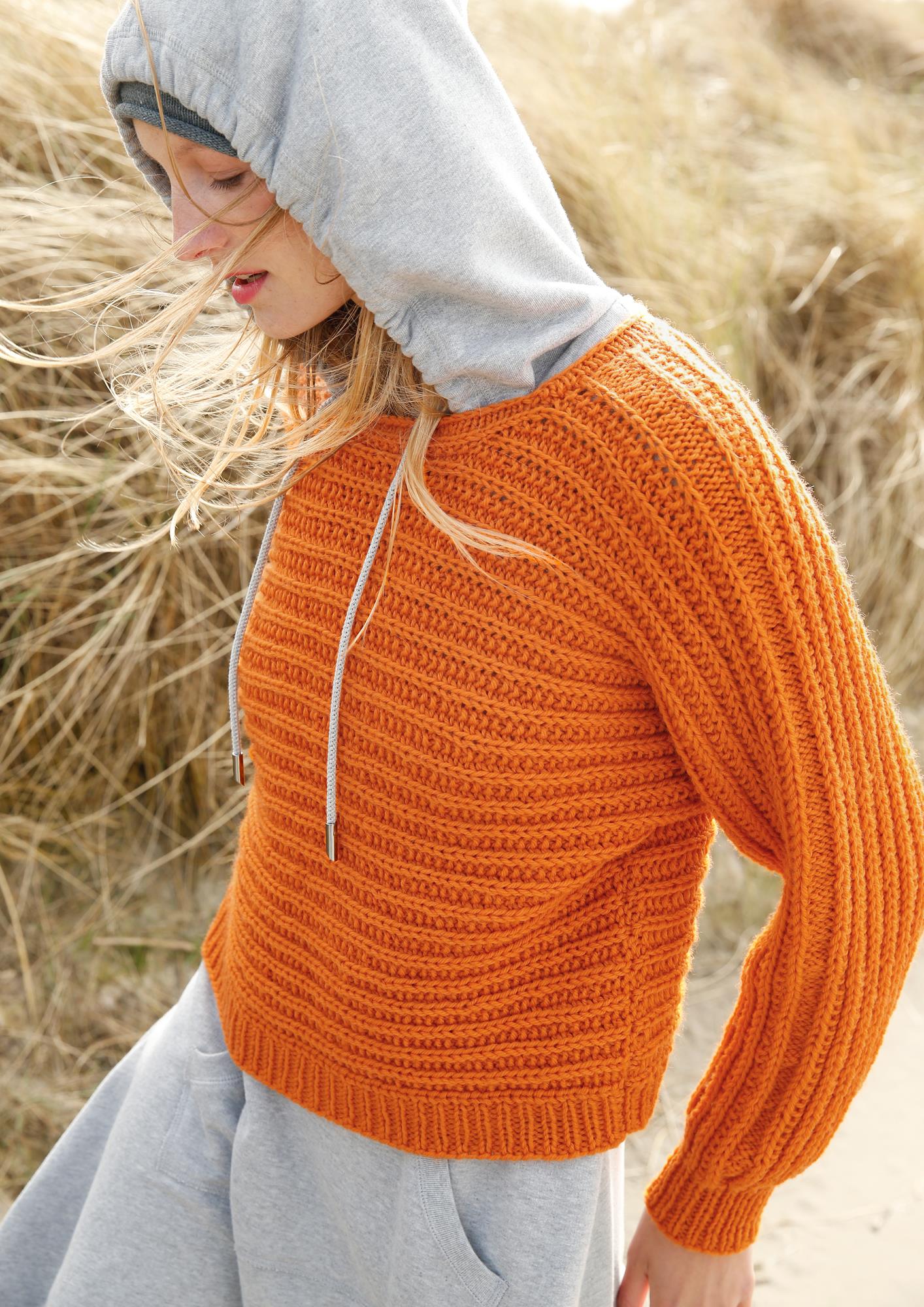 Quer gestrickter Pullover - rebecca - online.de