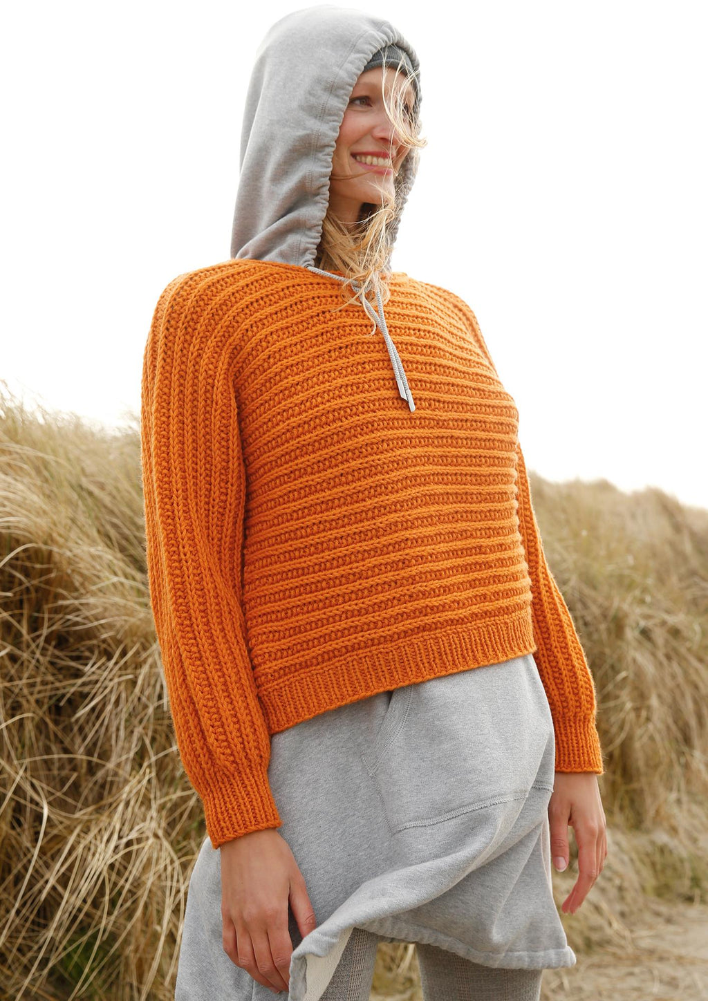 Quer gestrickter Pullover - rebecca - online.de