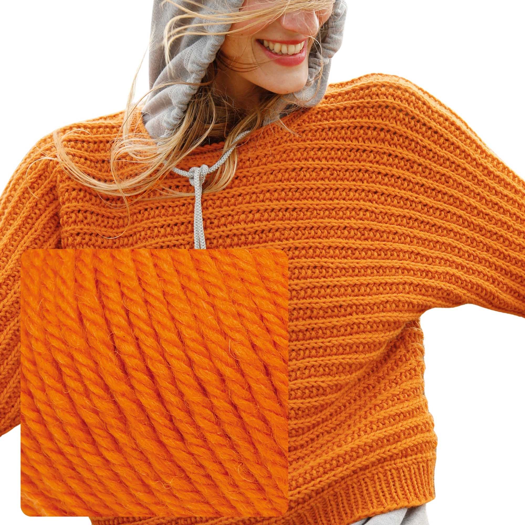 Quer gestrickter Pullover - rebecca - online.de