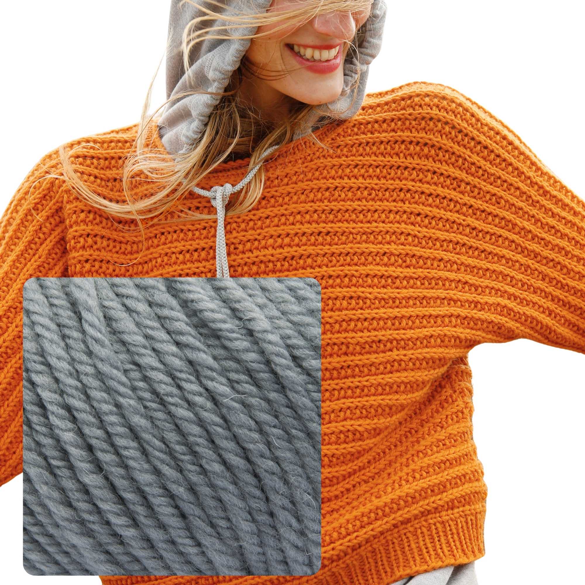 Quer gestrickter Pullover - rebecca - online.de