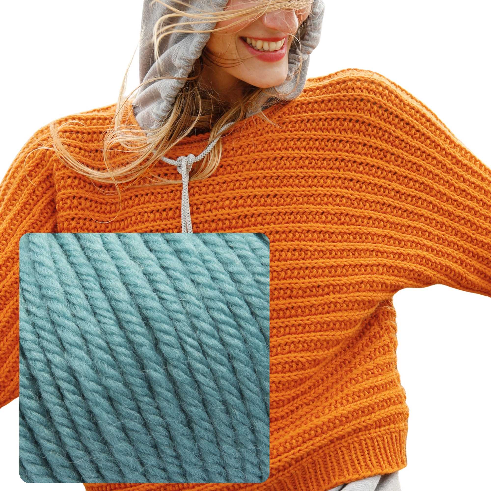 Quer gestrickter Pullover - rebecca - online.de