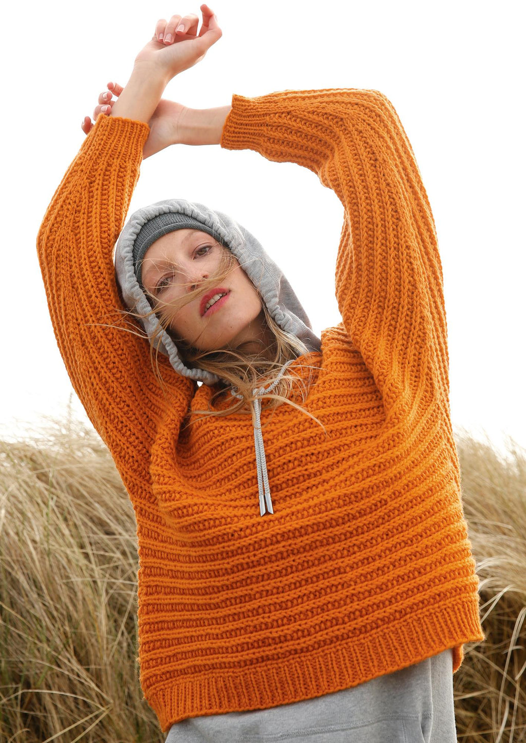 Quer gestrickter Pullover - rebecca - online.de