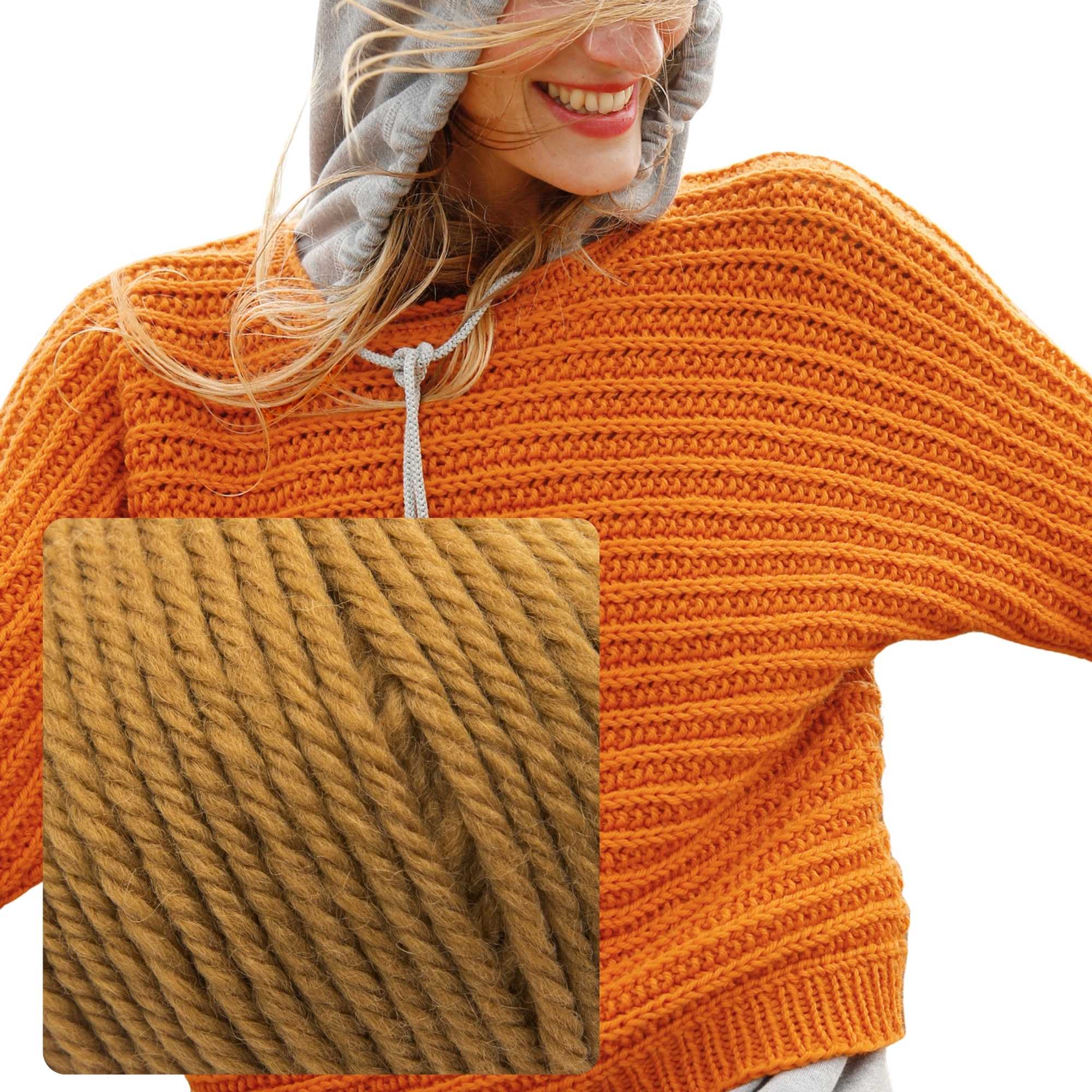 Quer gestrickter Pullover - rebecca - online.de