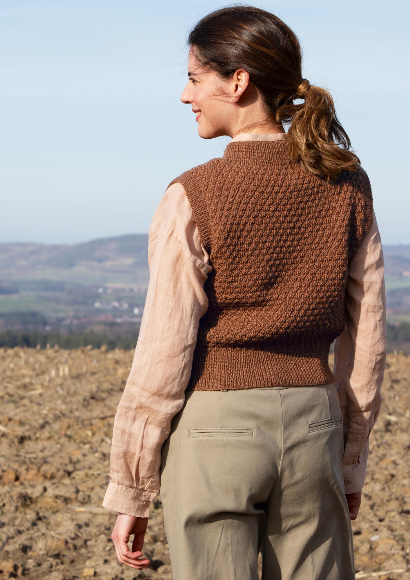 Pullover Rautenrelief