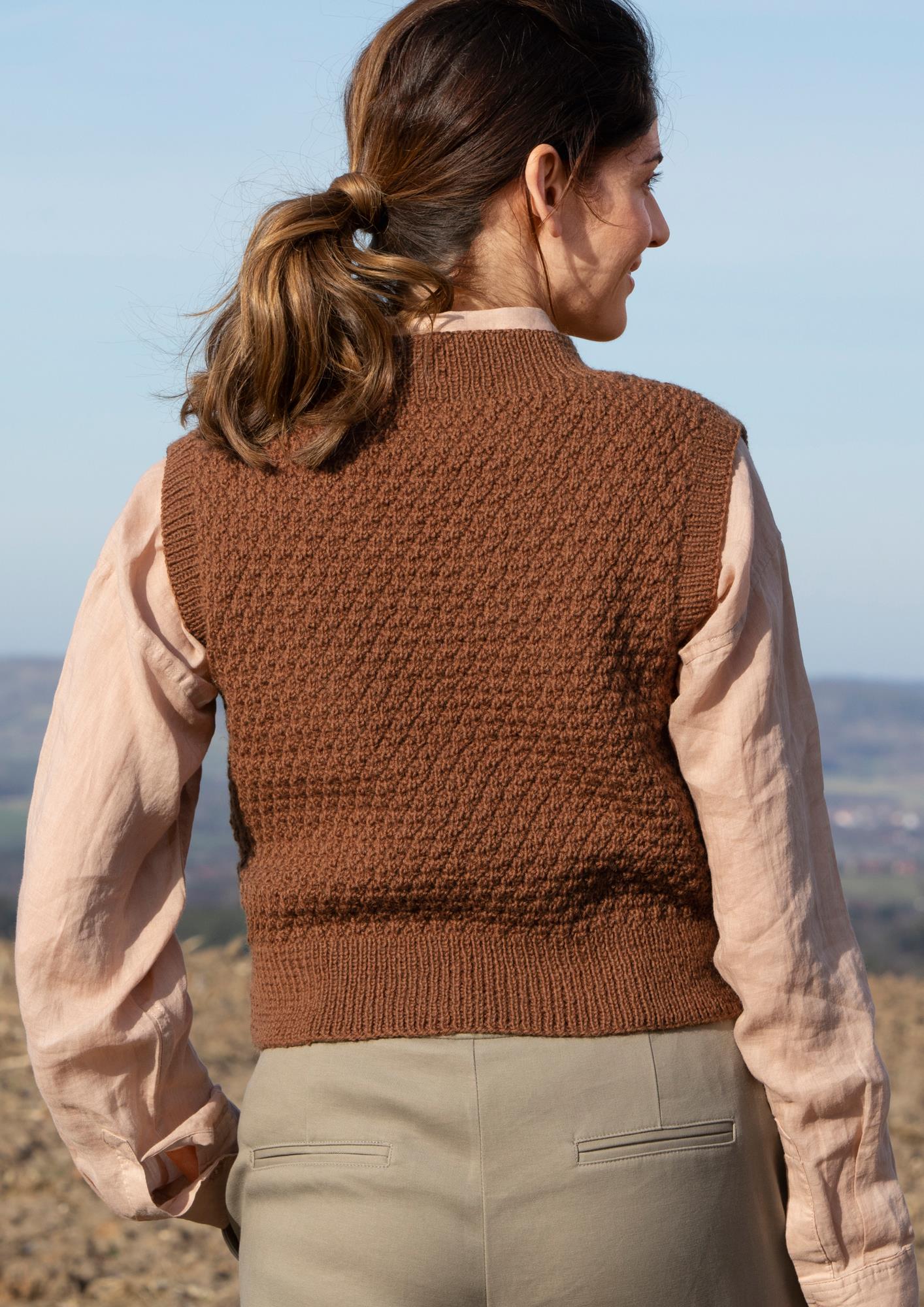 Pullover Rautenrelief