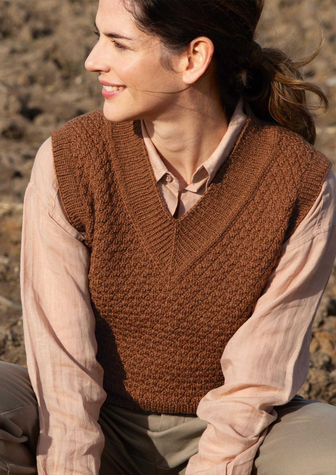 Pullover Rautenrelief