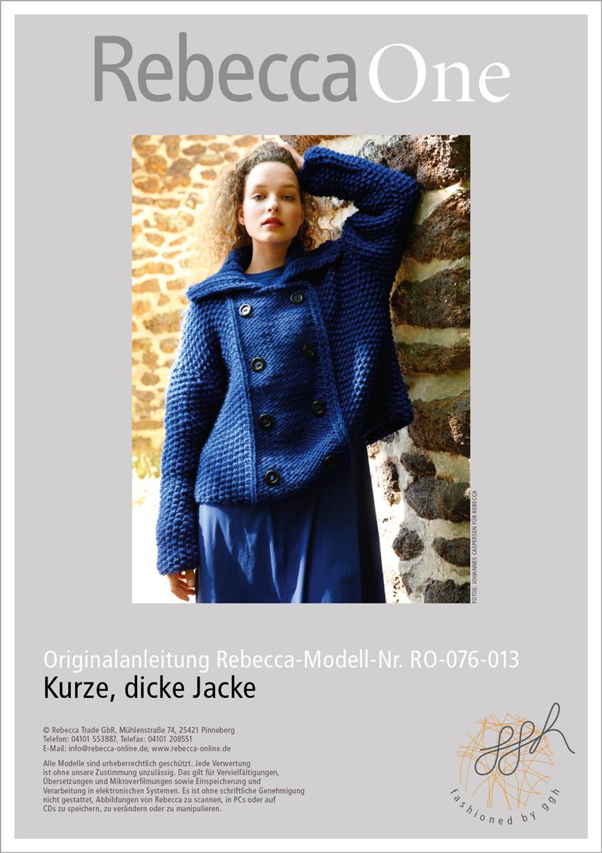 Strickanleitung - Kurze, dicke Jacke