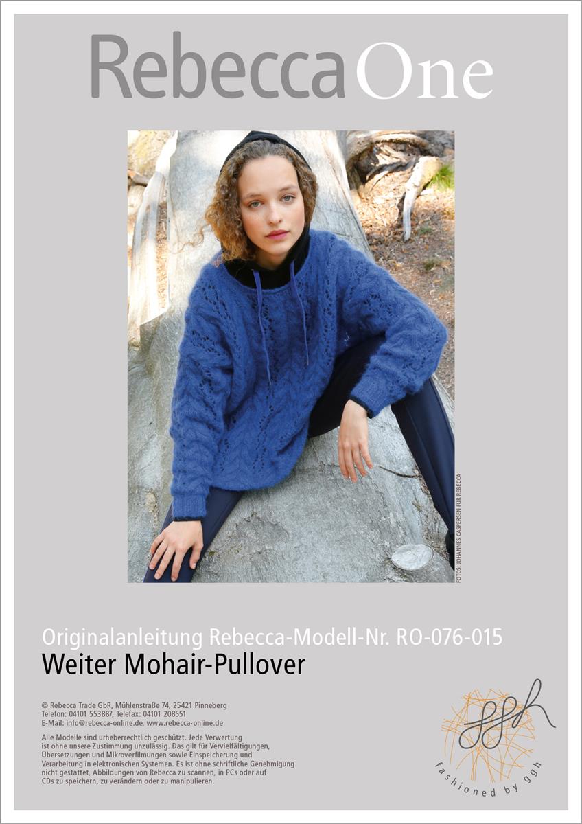 Strickanleitung - Weiter Mohair-Pullover