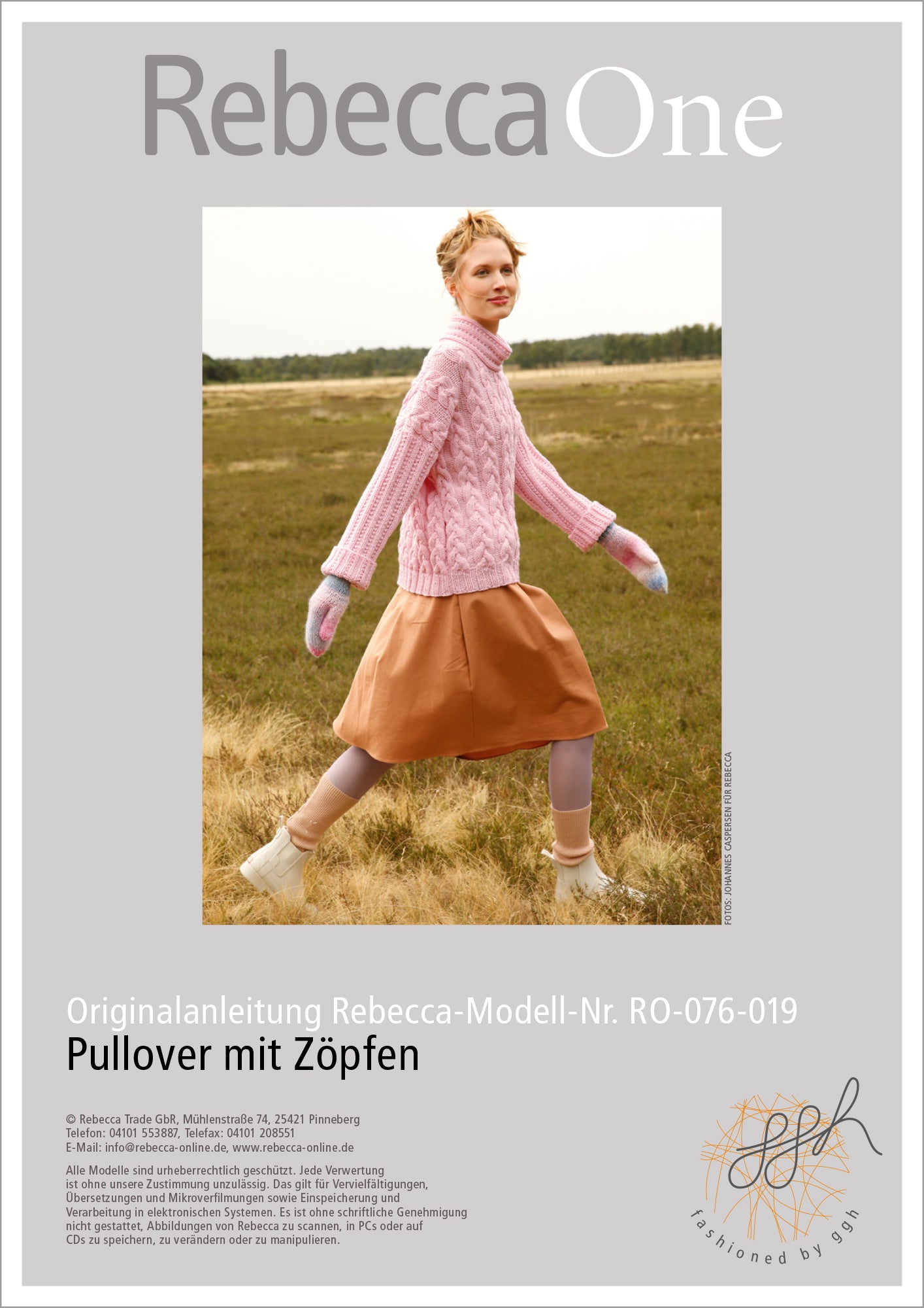 Strickanleitung - Pullover mit Zöpfen
