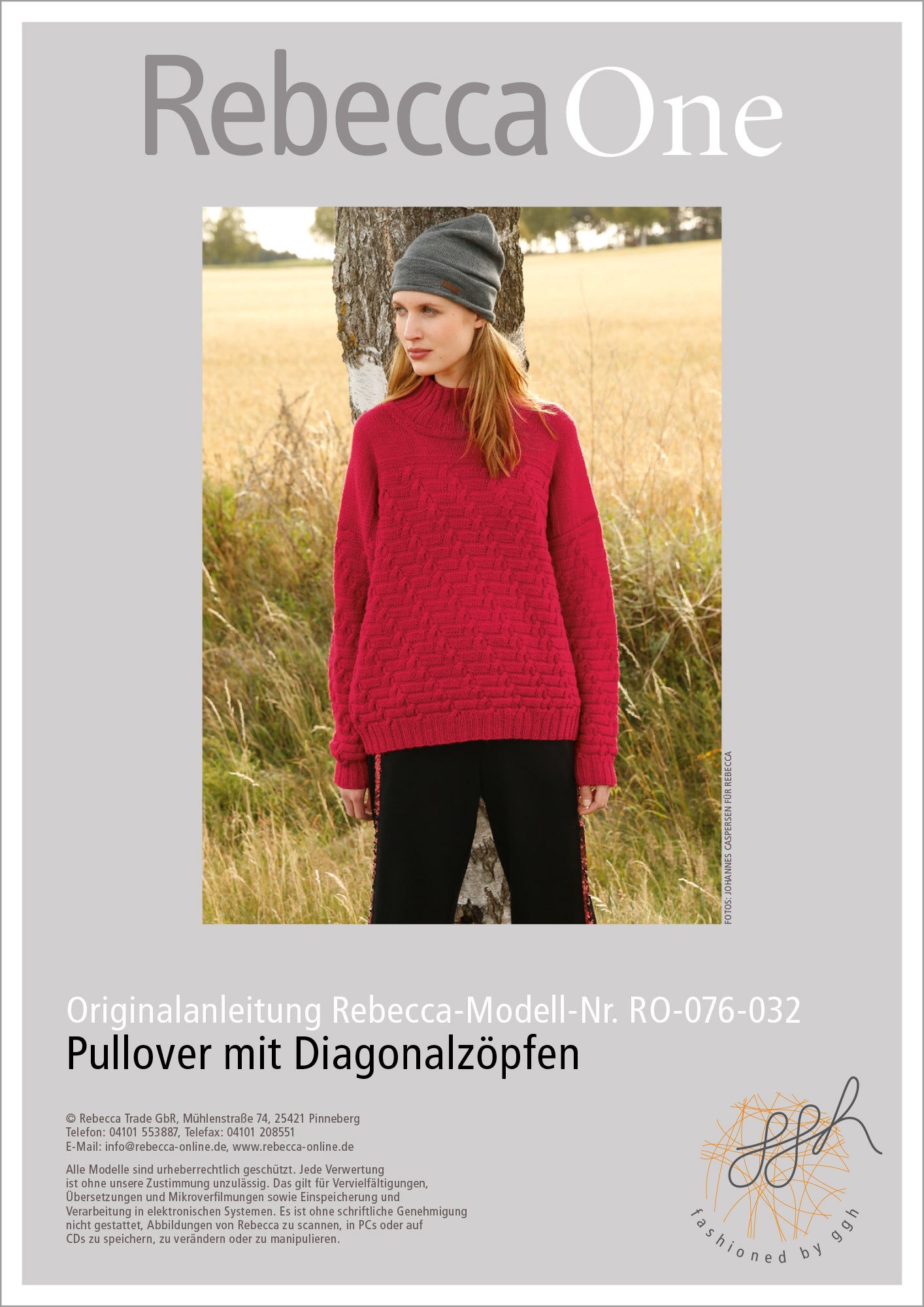 Strickanleitung - Pulli mit Diagonalzöpfen