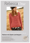 Strickanleitung - Pullover mit Zöpfen und Noppen