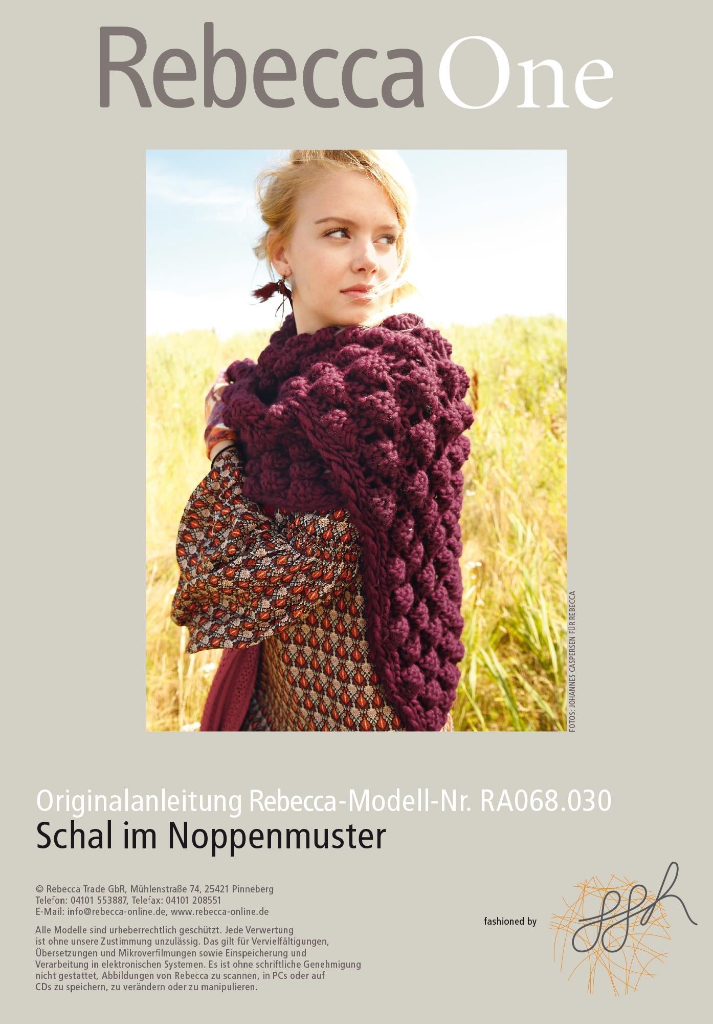 Schal mit Noppenmuster - Rebecca - Online.de