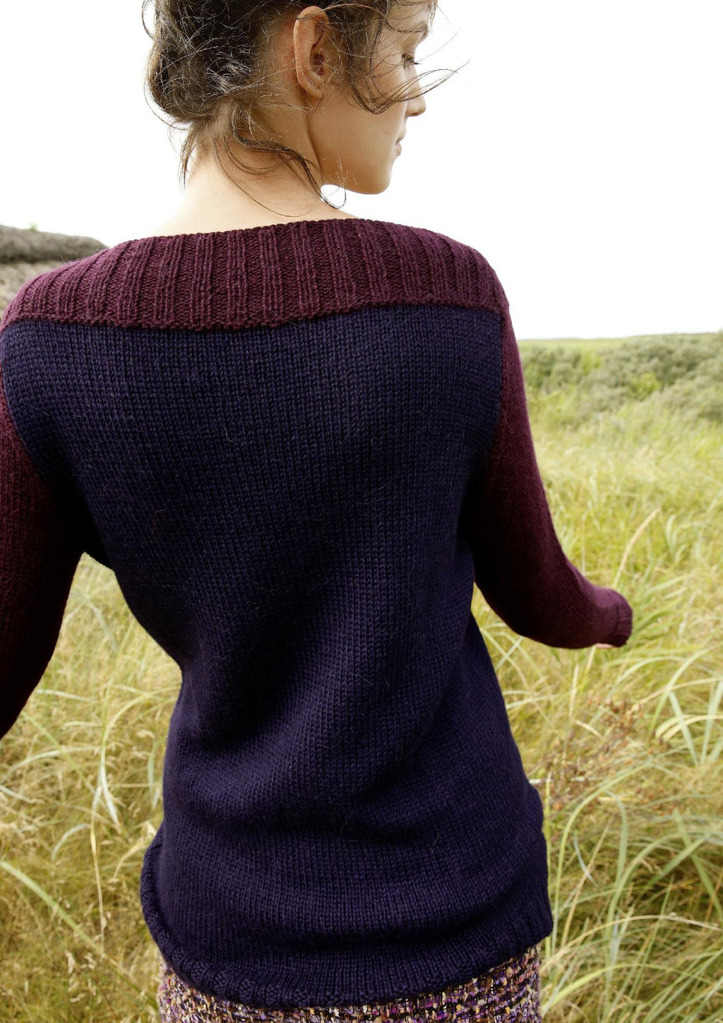 Strickanleitung - 2 - farbiger Pullover - Rebecca - Online.de