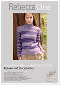 Strickanleitung - Blockstreifen - Pullover - Rebecca - Online.de