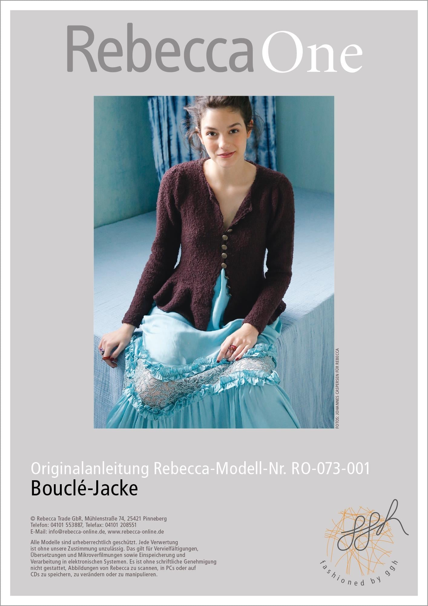 Strickanleitung - Bouclé - Jacke - Rebecca - Online.de