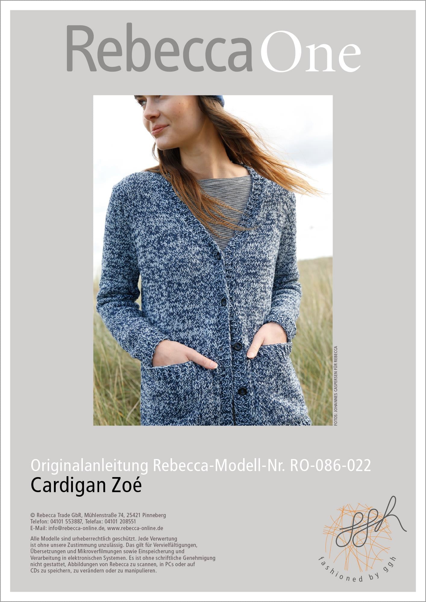 Strickanleitung - Cardigan Zoé - Rebecca - Online.de