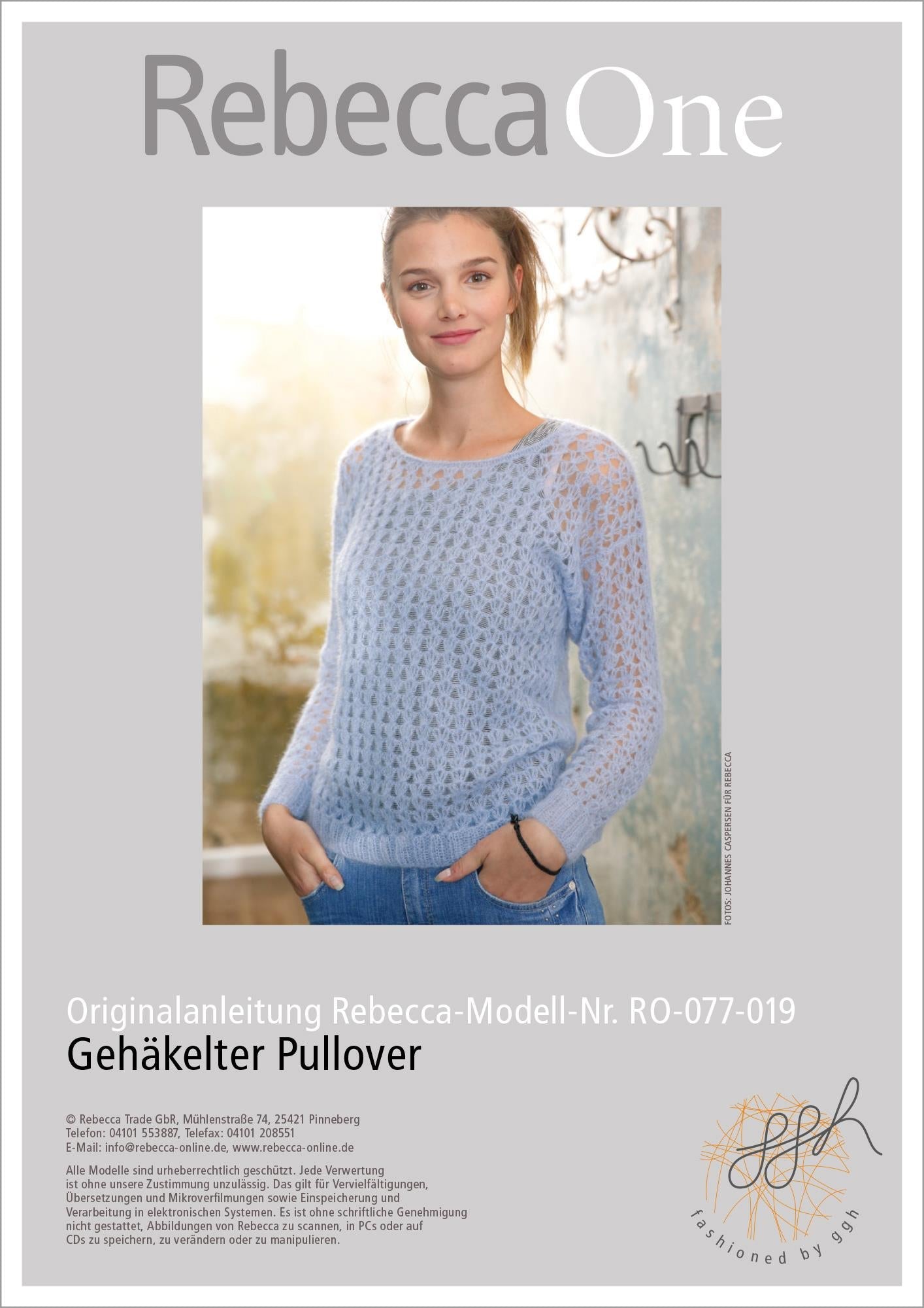 Strickanleitung - Gehäkelter Pullover - Rebecca - Online.de